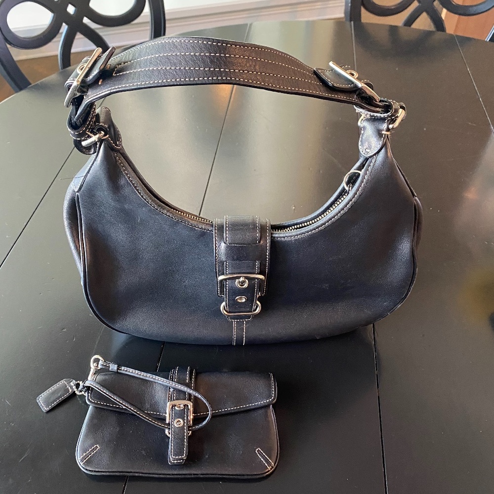 Authentic Black Coach Purse